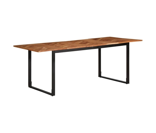 Virtuves Galds, 200X100X75 Cm, Akācijas Masīvkoks Vidaxl