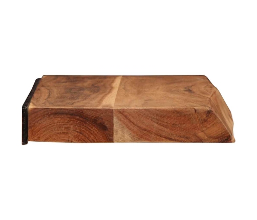 Sienas Plaukti, 2 Gab., 60X20X3,5 Cm, Akācijas Masīvkoks Vidaxl