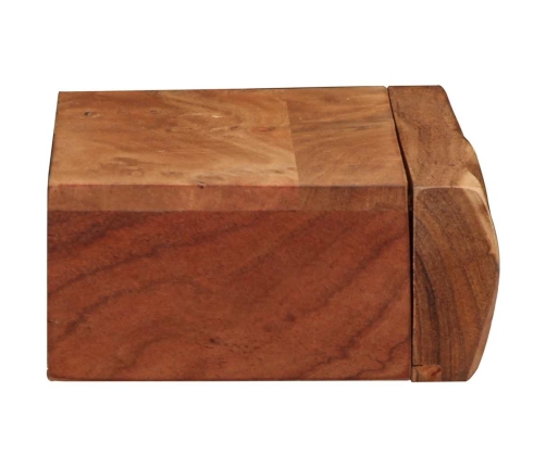 Sienas Plaukti, 2 Gab., 40X17X8 Cm, Akācijas Masīvkoks Vidaxl