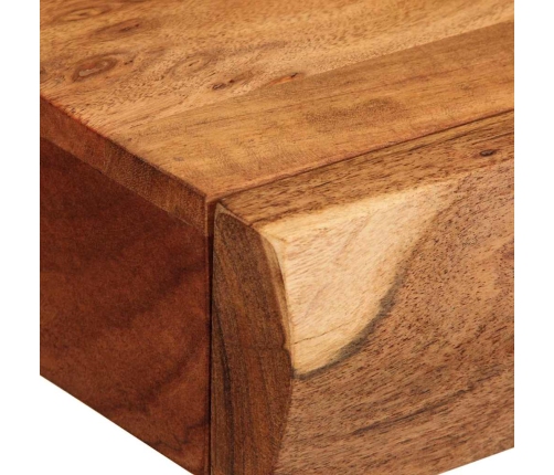 Sienas Plaukti, 2 Gab., 40X17X8 Cm, Akācijas Masīvkoks Vidaxl