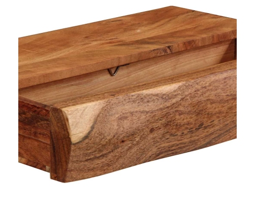 Sienas Plaukti, 2 Gab., 40X17X8 Cm, Akācijas Masīvkoks Vidaxl