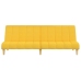 2-Vietīga Dīvāngulta, Dzeltens Audums Vidaxl