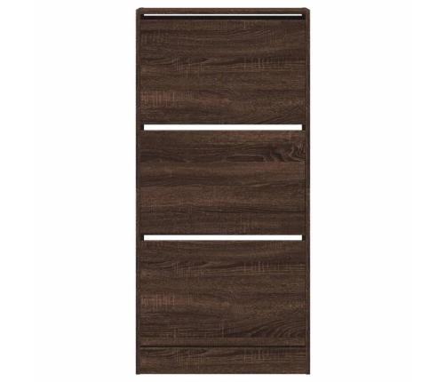 vidaXL apavu skapītis, brūna ozola, 60x21x125,5 cm, inženierijas koks