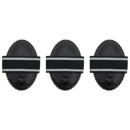 Zirgu Ķemmes, 3 Gab., Melns Tērauds Vidaxl