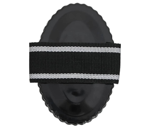 vidaXL zirgu ķemmes, 3 gab., melns tērauds