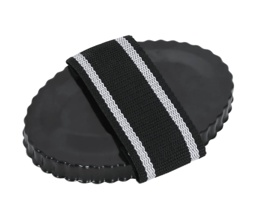 vidaXL zirgu ķemmes, 3 gab., melns tērauds