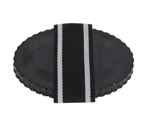 vidaXL zirgu ķemmes, 3 gab., melns tērauds