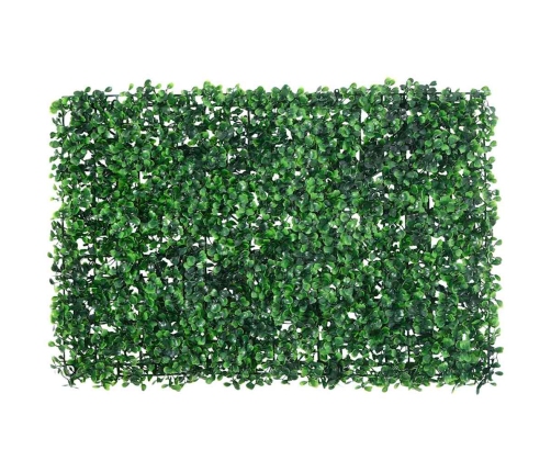   Mākslīgo Krūmu Lapu Žogs, 6 Gab., Zaļš, 40X60 Cm Vidaxl