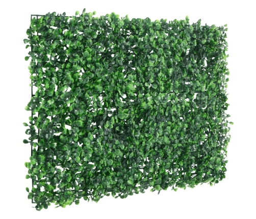   Mākslīgo Krūmu Lapu Žogs, 6 Gab., Zaļš, 40X60 Cm Vidaxl