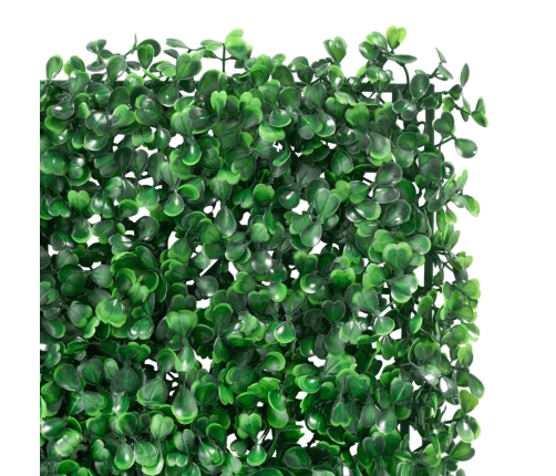   Mākslīgo Krūmu Lapu Žogs, 6 Gab., Zaļš, 40X60 Cm Vidaxl