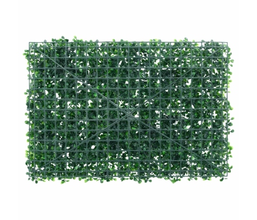   Mākslīgo Krūmu Lapu Žogs, 24 Gab., Zaļš, 40X60 Cm Vidaxl