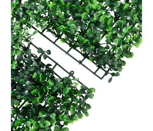  Mākslīgo Krūmu Lapu Žogs, 24 Gab., Zaļš, 40X60 Cm Vidaxl