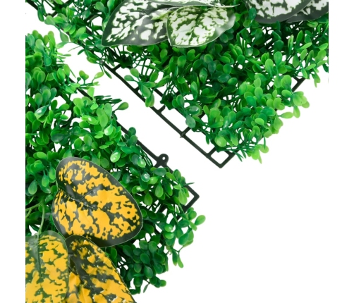  vidaXL mākslīgo augu žogs , 6 gab., zaļš, 40x60 cm