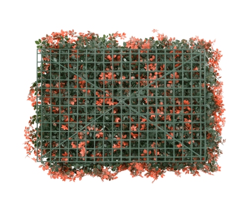  vidaXL mākslīgo kļavas lapu žogs, 6 gab., gaiši sarkans, 40x60 cm
