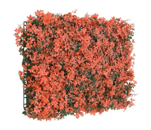   Mākslīgo Kļavas Lapu Žogs, 24 Gab., Gaiši Sarkans, 40X60 Cm Vidaxl