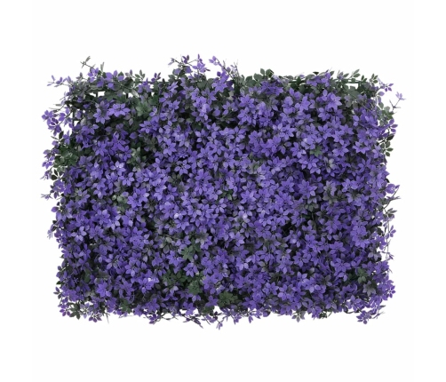   Mākslīgo Lapu Žogs , 24 Gab., Violets, 40X60 Cm Vidaxl