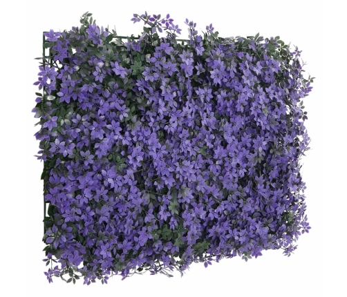   Mākslīgo Lapu Žogs , 24 Gab., Violets, 40X60 Cm Vidaxl