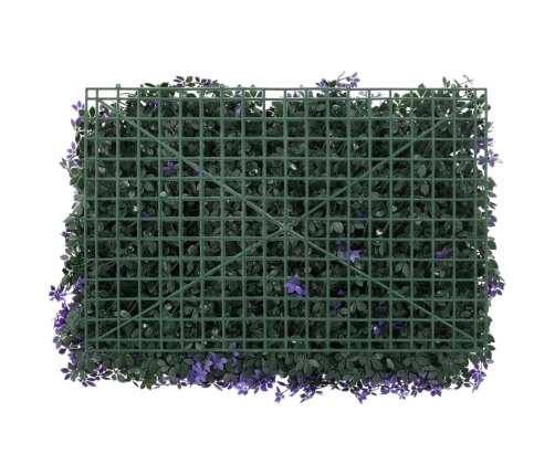   Mākslīgo Lapu Žogs , 24 Gab., Violets, 40X60 Cm Vidaxl