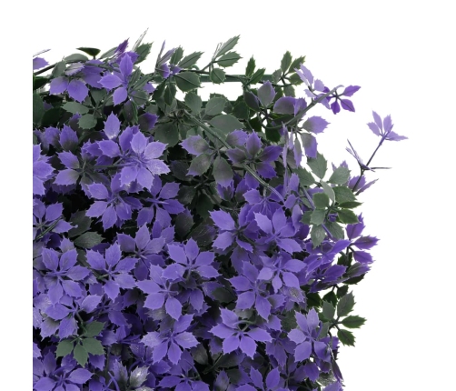   Mākslīgo Lapu Žogs , 24 Gab., Violets, 40X60 Cm Vidaxl