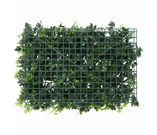  vidaXL mākslīgo lapu žogs , 24 gab., zaļš, 40x60 cm