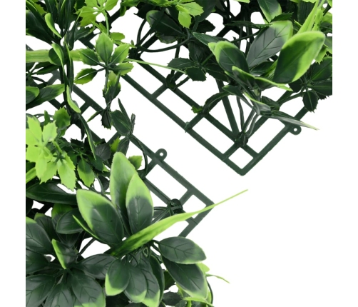  vidaXL mākslīgo lapu žogs , 24 gab., zaļš, 40x60 cm