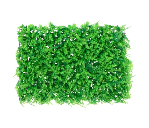  vidaXL mākslīgo papardes lapu žogs , 24 gab., zaļš, 50x50 cm