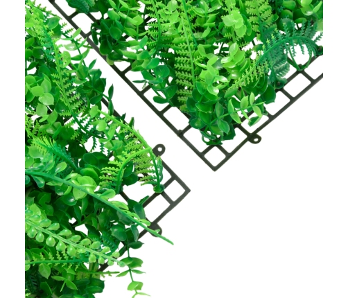  vidaXL mākslīgo papardes lapu žogs , 24 gab., zaļš, 50x50 cm