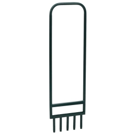 Zāliena Aerators Ar 5 Zariem, Zaļš, Pulverkrāsots Tērauds Vidaxl