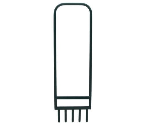 Zāliena Aerators Ar 5 Zariem, Zaļš, Pulverkrāsots Tērauds Vidaxl