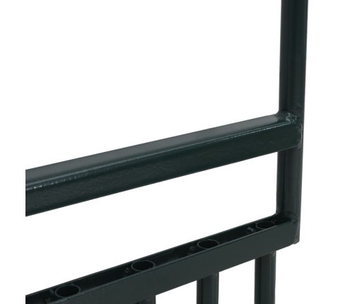 Zāliena Aerators Ar 5 Zariem, Zaļš, Pulverkrāsots Tērauds Vidaxl