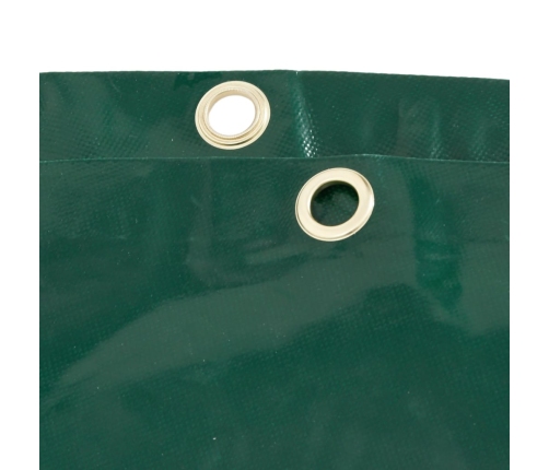 vidaXL brezenta pārklājs, zaļš, 5x6 m, 650 g/m²