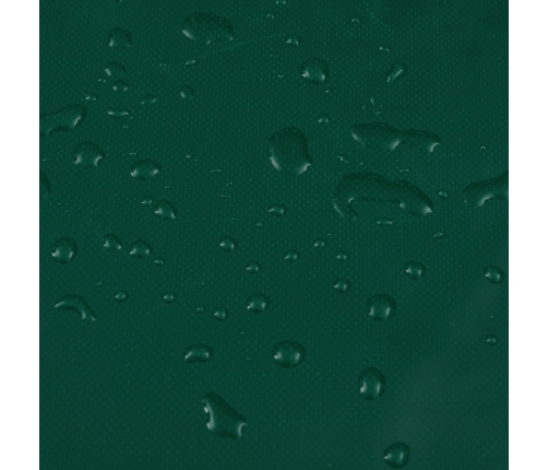 vidaXL brezenta pārklājs, zaļš, 5x6 m, 650 g/m²