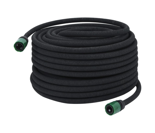 vidaXL dārza pilienu laistīšanas šļūtene, melna, 0,6