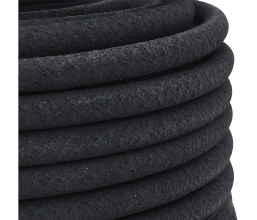 vidaXL dārza pilienu laistīšanas šļūtene, melna, 0,6