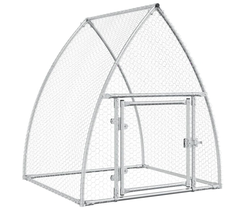 vidaXL vistu būris, sudrabains, 100x105x120 cm, cinkots tērauds