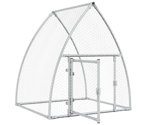 vidaXL vistu būris, sudrabains, 100x105x120 cm, cinkots tērauds