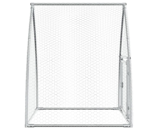 vidaXL vistu būris, sudrabains, 100x105x120 cm, cinkots tērauds