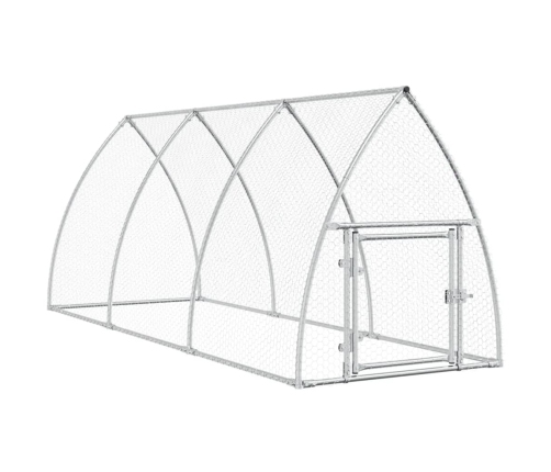 Vistu Būris, Sudrabains, 300X105X120 Cm, Cinkots Tērauds Vidaxl