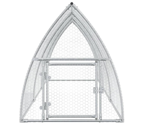 Vistu Būris, Sudrabains, 300X105X120 Cm, Cinkots Tērauds Vidaxl