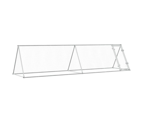 Vistu Būris, Sudrabains, 400X105X91 Cm, Cinkots Tērauds Vidaxl