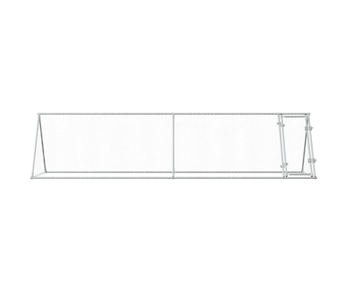 Vistu Būris, Sudrabains, 400X105X91 Cm, Cinkots Tērauds Vidaxl