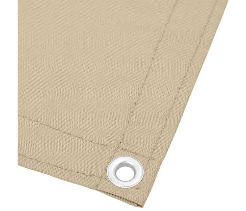 vidaXL balkona aizslietnis, bēšs, 75x700 cm, 100% poliestera oksforda