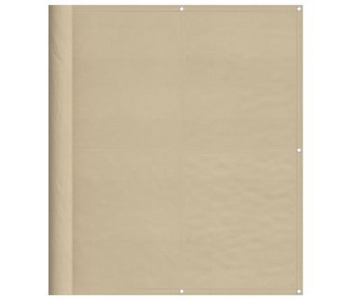 vidaXL balkona aizslietnis, bēšs, 120x1000cm, 100% poliestera oksforda