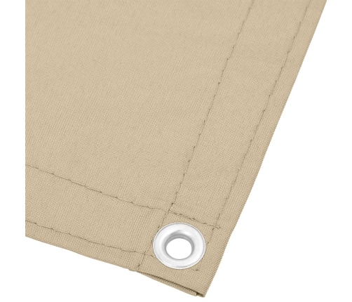 vidaXL balkona aizslietnis, bēšs, 120x1000cm, 100% poliestera oksforda