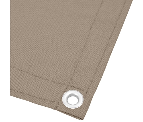 vidaXL balkona aizslietnis, pelēkbrūns, 120x800 cm, 100% poliestera