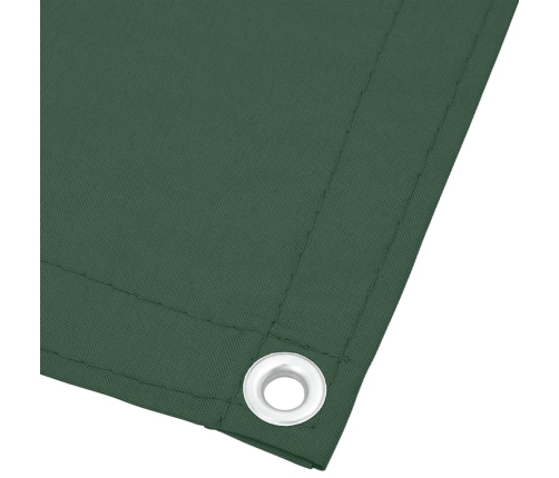 vidaXL balkona aizslietnis, tumši zaļš, 120x800 cm, 100% poliestera