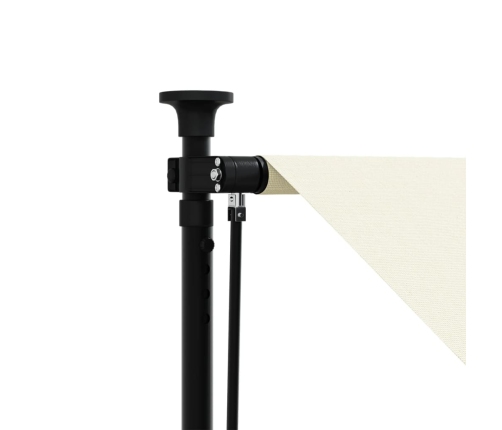 vidaXL izvelkama markīze, 300x150 cm, krēmkrāsas, audums, tērauds