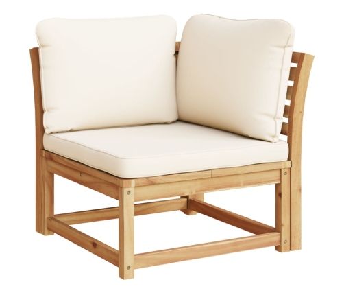 vidaXL 10-daļīgs dārza atpūtas mēbeļu komplekts ar matračiem, akācija