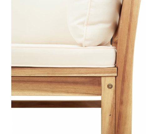 vidaXL 10-daļīgs dārza atpūtas mēbeļu komplekts ar matračiem, akācija