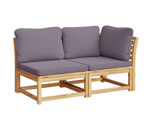 vidaXL 11-daļīgs dārza atpūtas mēbeļu komplekts ar matračiem, akācija